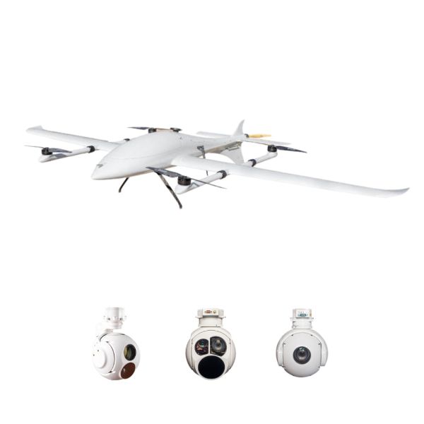 Mapping Inspection Vertical Takeoff And Landing UAV 10kg Payload Drone Load 1.6KG Pod HXCETUS-240