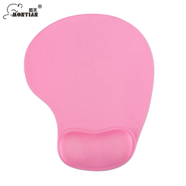 Ergonomic Pink Mouse Pad With Wrist Rest