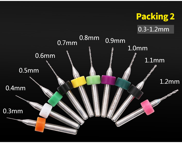 Carbide Tungsten PCB Circuit Board Drill Bits 0.10mm 0.2mm 0.30mm
