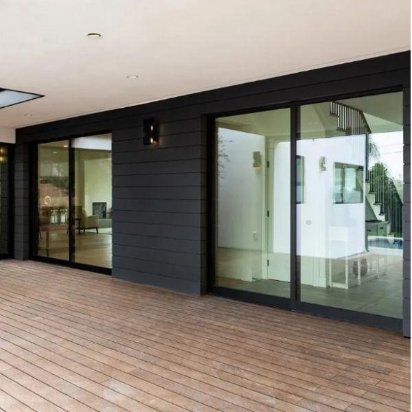 High Energy Efficiency Aluminum Double Glass Lift And Sliding Doors With 10 Sealing Layers