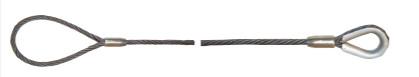 Quality Marine Log Lashing Steel Wire Rope with Thimble and Soft Eye Loop 6x24 FC API 9A 22mm 24mm 26mm for sale