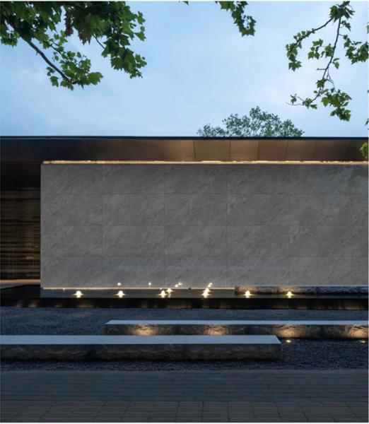 Quality Durable 60x120cm Gray Matte Outdoor Curtain Background Wall Porcelain Tile For Building And Terrace for sale