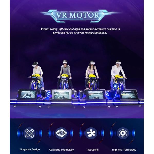 Coin Payment 24'' Screen 9D VR Motor Simulator