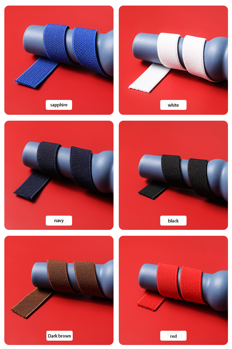 Double side thickened twill elastic band for garment underwear colorful elastic band