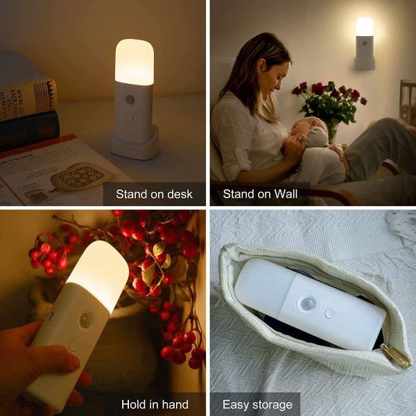 1.2W 5V Emergency Led Night Light Portable Rechargeable Night Lamp
