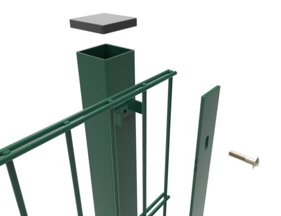 Manufacturer PVC Coated 656 Twin Wire Fencing / Perimeter Security Fence