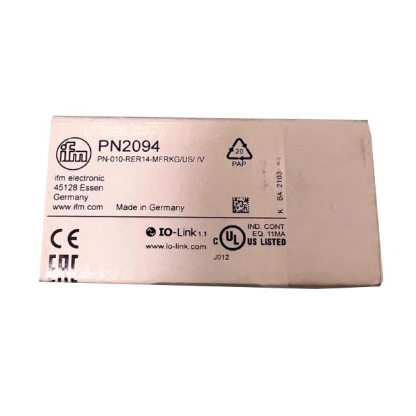 IFM Pressure sensor with display PN2094 PN-010-RER14-MFRKG/US/ /V