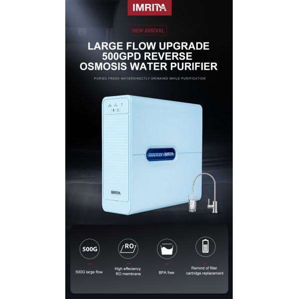 Tankless PPC Water Purifier Device , 500GPD Household Water Purification System