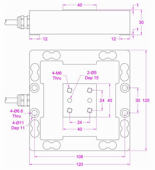 3-Axis Load Cell 45 lbf 67lb 112 lb 225lb 450 lbf 1.12klb Multi-axis Force Sensor