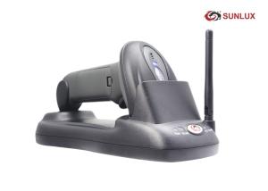 China 600m Transmission Wireless Laser Barcode Scanner With Cradle Easy Operation wholesale