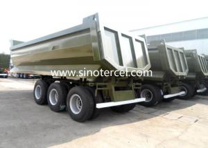 China OEM Steel Tipper Semi Trailer ISO SGS With Hydraulic System wholesale