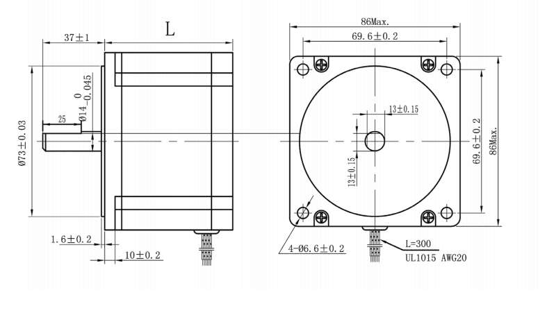 85BYGH350C-001E 1.2 Degree 7nm stepper motor Mounting