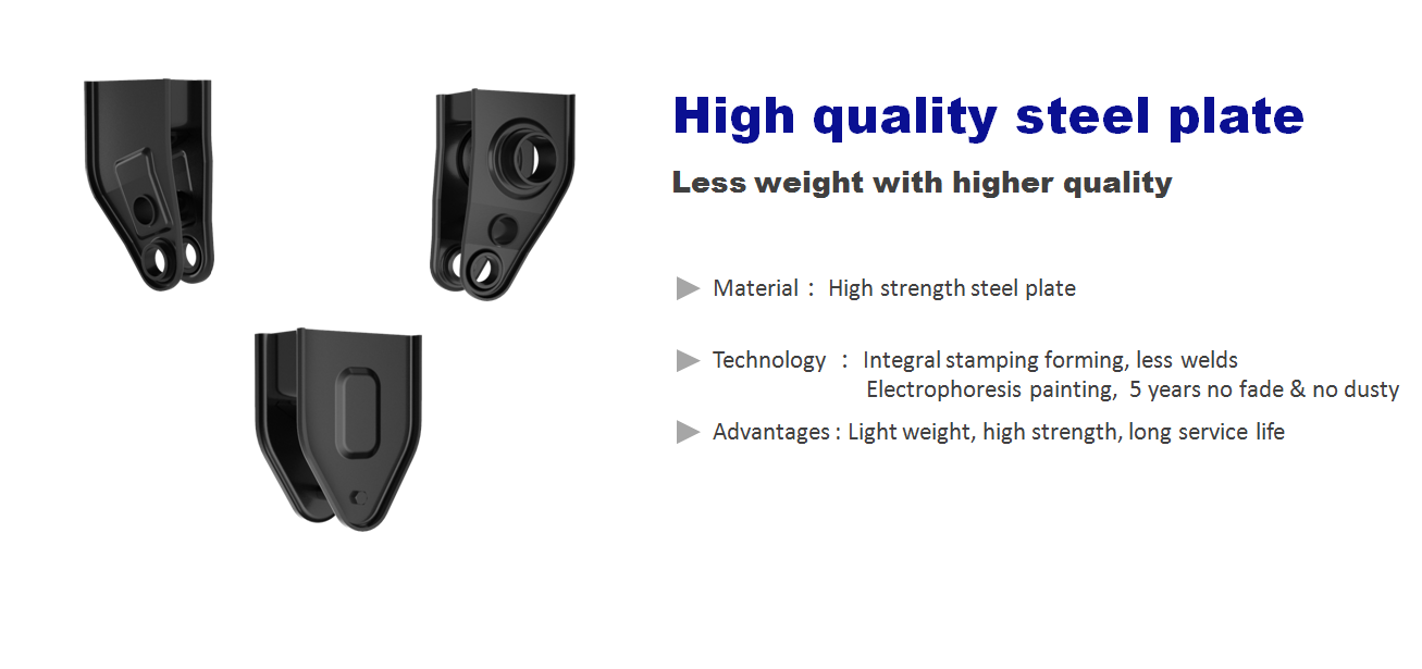 2 3 Axles Mechanical Suspension 8-10Pcs Spring Leaf European HJ28 Series