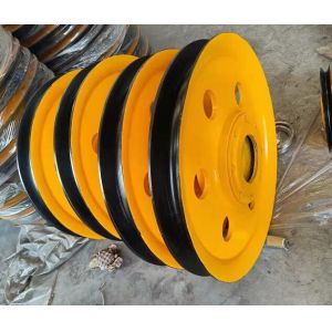 Forged Steel Wire Rope Pulley Wheel For Crane
