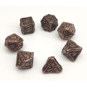 China Nontoxic Handcrafted Metal Dice Set , Lightweight Dice Sharp Edges wholesale
