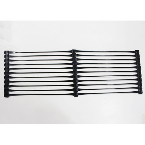 Reinforcement HDPE Uniaxial Geogrid 1m - 60m Width Good Creep Resistance