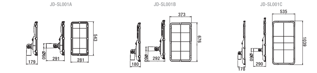 High Lumens Solar Panel Street Lamps With Battery Intelligent Control Function