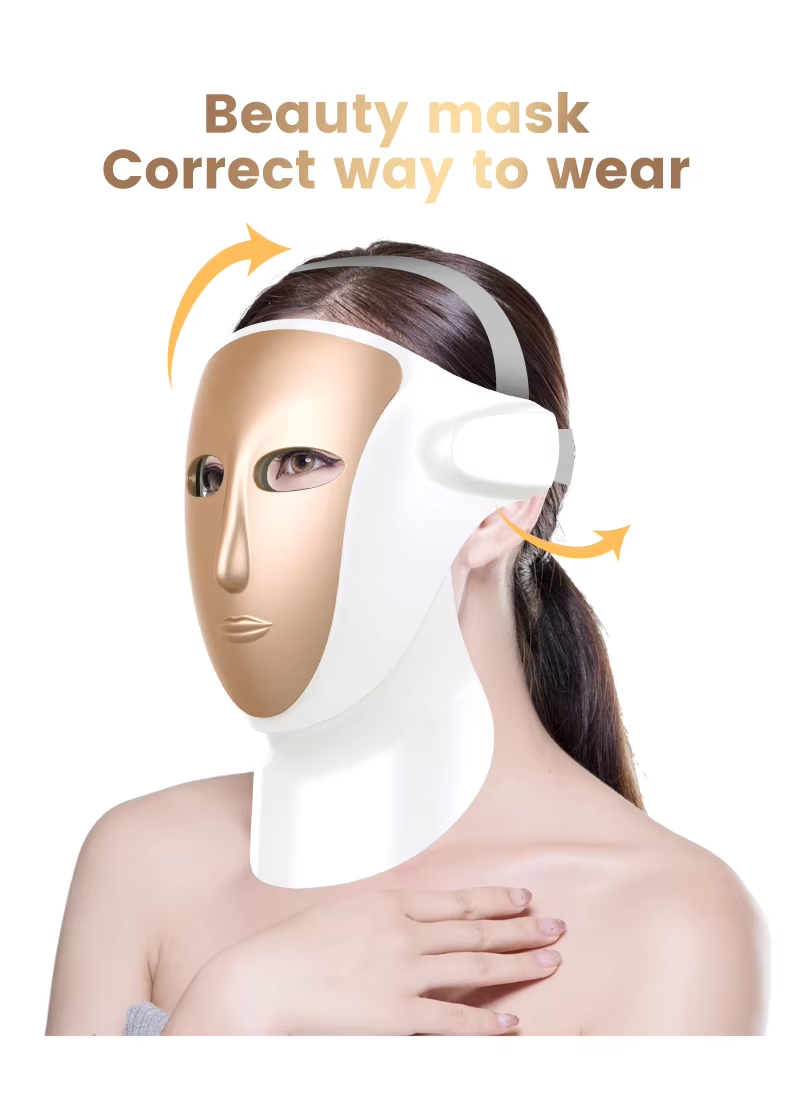 LED Photon Red Light Therapy Mask Skin Tightening Silicone Led Red Light Facial Masks