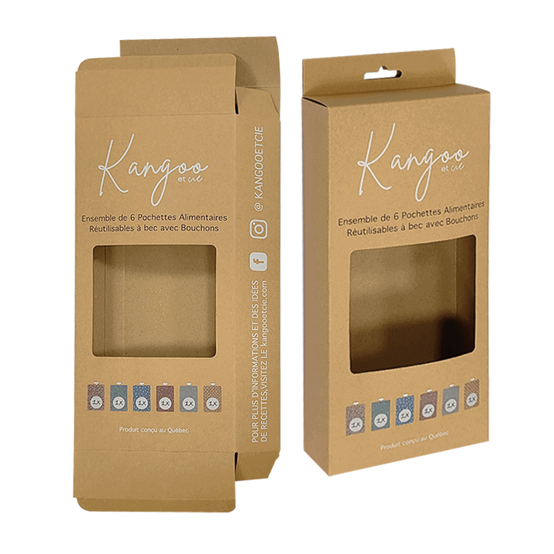 Custom Hang Tab Paper Retail Display Packaging Boxes With CMYK Printing