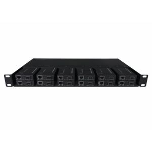 Buy cheap Rack Mount 12 Slot 19 Inch Mini Media Converter Rack Chassis With Dual Power from wholesalers