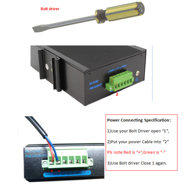 10/100M 5xRJ45 UTP port unmanaged industrial ethernet switch for IP Cameras