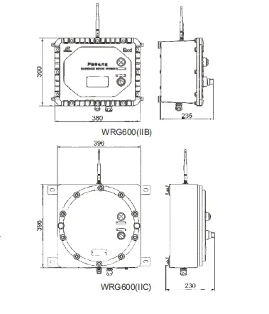 WRG600 Series Explosion Proof Intelligent Control Box IP66 Wireless outdoor