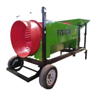 China Stone Gravel Screening Machine with Circular Topsoil Trommel Screener wholesale