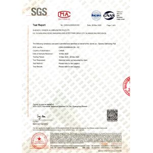 Topsure Window&Door System Co.,Ltd Certifications