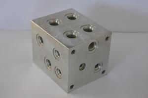 China 6061 Aluminium Square Aluminum Block CNC Machining Part with 4 Axis Machining wholesale
