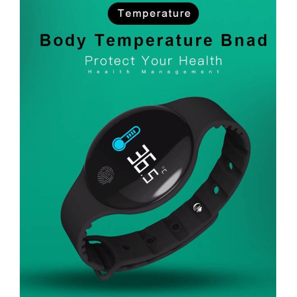 Bluetooth 5.2 Fitness Tracker ROM 512kB Body Temperature Remote Camera For Women