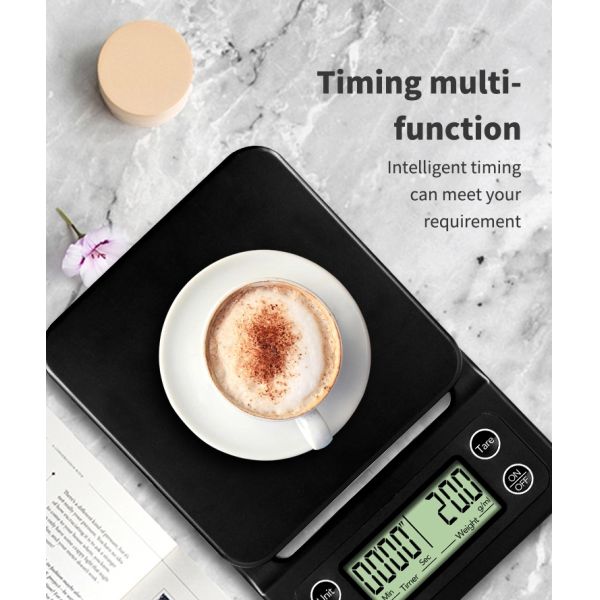 Full ABS Plastic 3000G Digital Coffee Scale With Timing Function