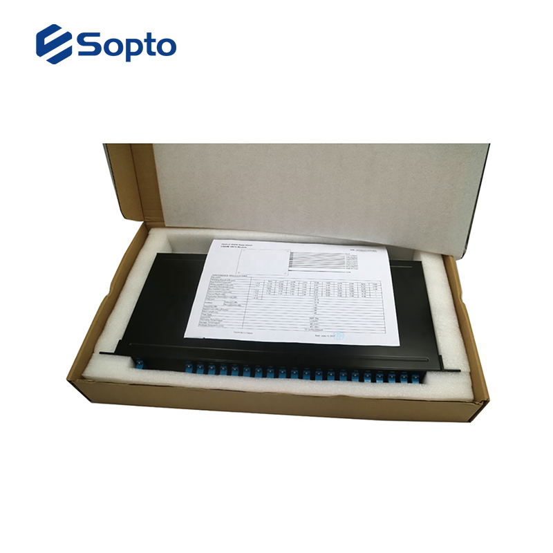 Low Insertion Loss Fiber Mux Demux , CWDM Mux Optical Multiplexer And Demultiplexer