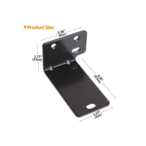 OEM ODM Custom Universal Wall Mount Kit Sound Bar Rack Mounting Brackets Black Powder Coating Metal Bracket
