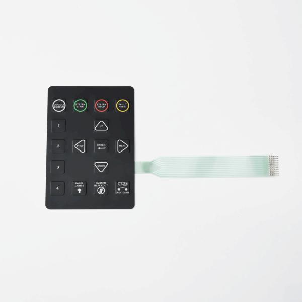 Quality Waterproof Silicone Rubber Membrane Keypad With Silk Printing Laser Etching for sale