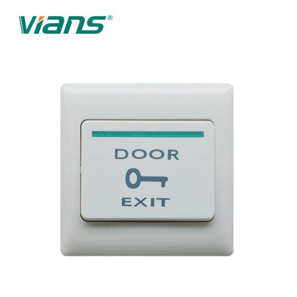 Quality Plastic Door Exit Button , White Door Release Switch For Access Control System for sale
