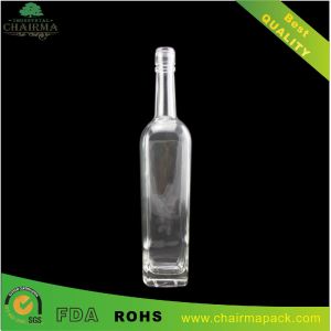 China square Glass Bottle for Vodka wholesale