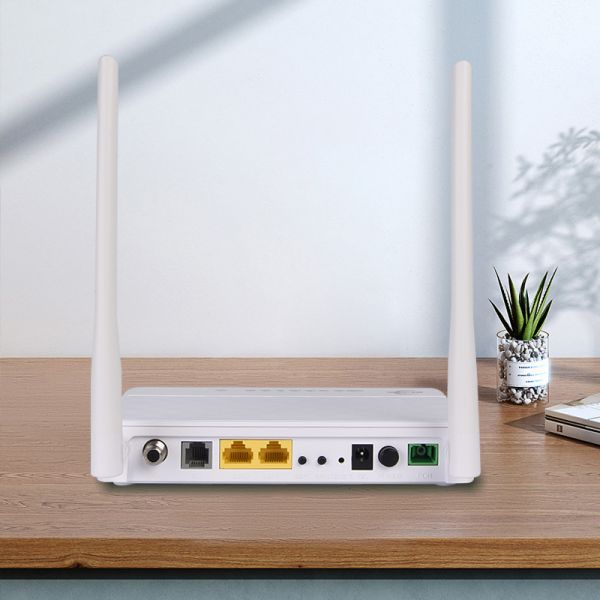 2.4G Ftth Optical Network Wifi Onu 2 Lan 1 Voip Catv