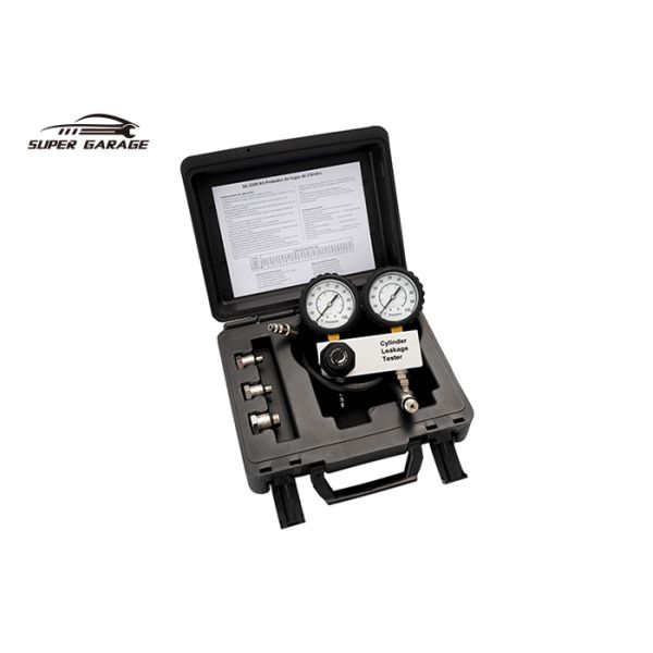 0-700kPa Dual Gauge Leak Down Tester Kit with Thread Adapters