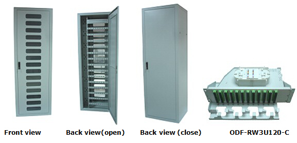 1800 Fibers 2.2M Fiber Optic Cabinet 750x600x2200mm In Fiber Optic Network Center