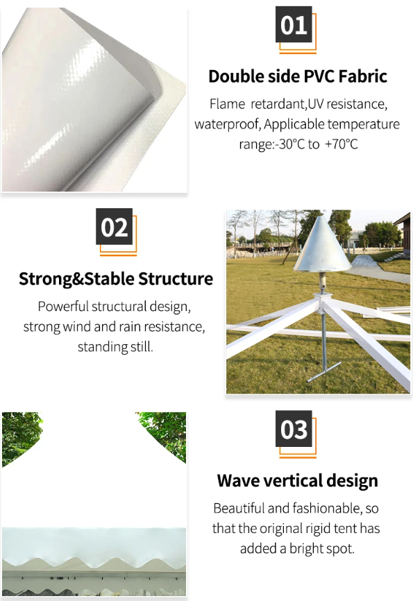 Outdoor Indoor Custormized PVC Pagoda Tent For Aluminum Exhibitions ,Event Trade Show For Sale