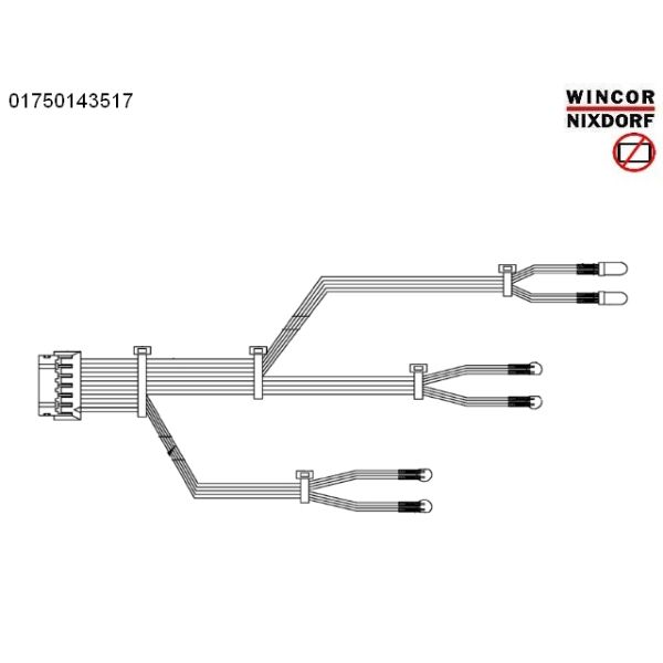 ATM Machine ATM spare parts 1750143517 Wincor Cineo C4060 CABLE ADJUSTMENT STATION SENSOR BARRIER 01750143517
