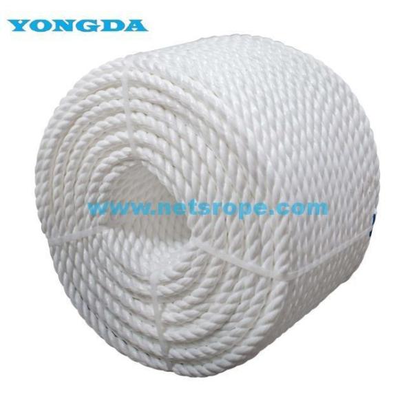 Quality Economical 12mm 1/2 Inch PP 3 Stand Twisted Towing Rope For Pulling for sale