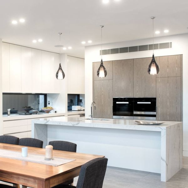 Melamine White Luxury Large Modular Kitchen Cabinet Set With Cupboard Pantry