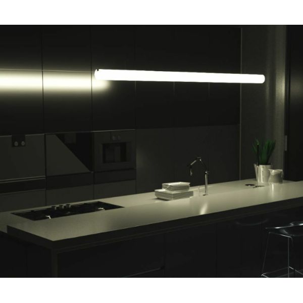 Suspended Round Aluminum LED Profile 30mm 60mm 120mm Diameter With PC Diffused Cover Led Strip Light