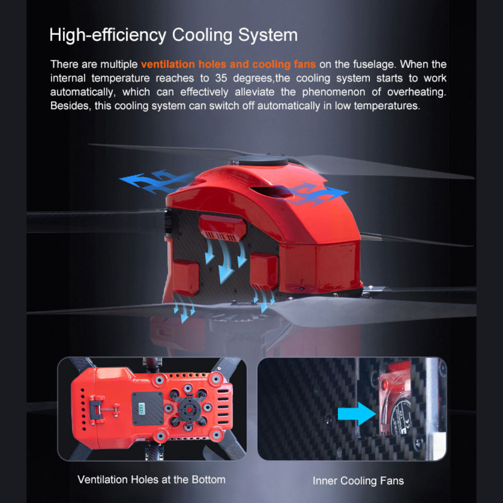 HXN1-R Payload 7KG 80min Rotary Wing Drone 15kg Take Off Weight Security Surveying Mapping