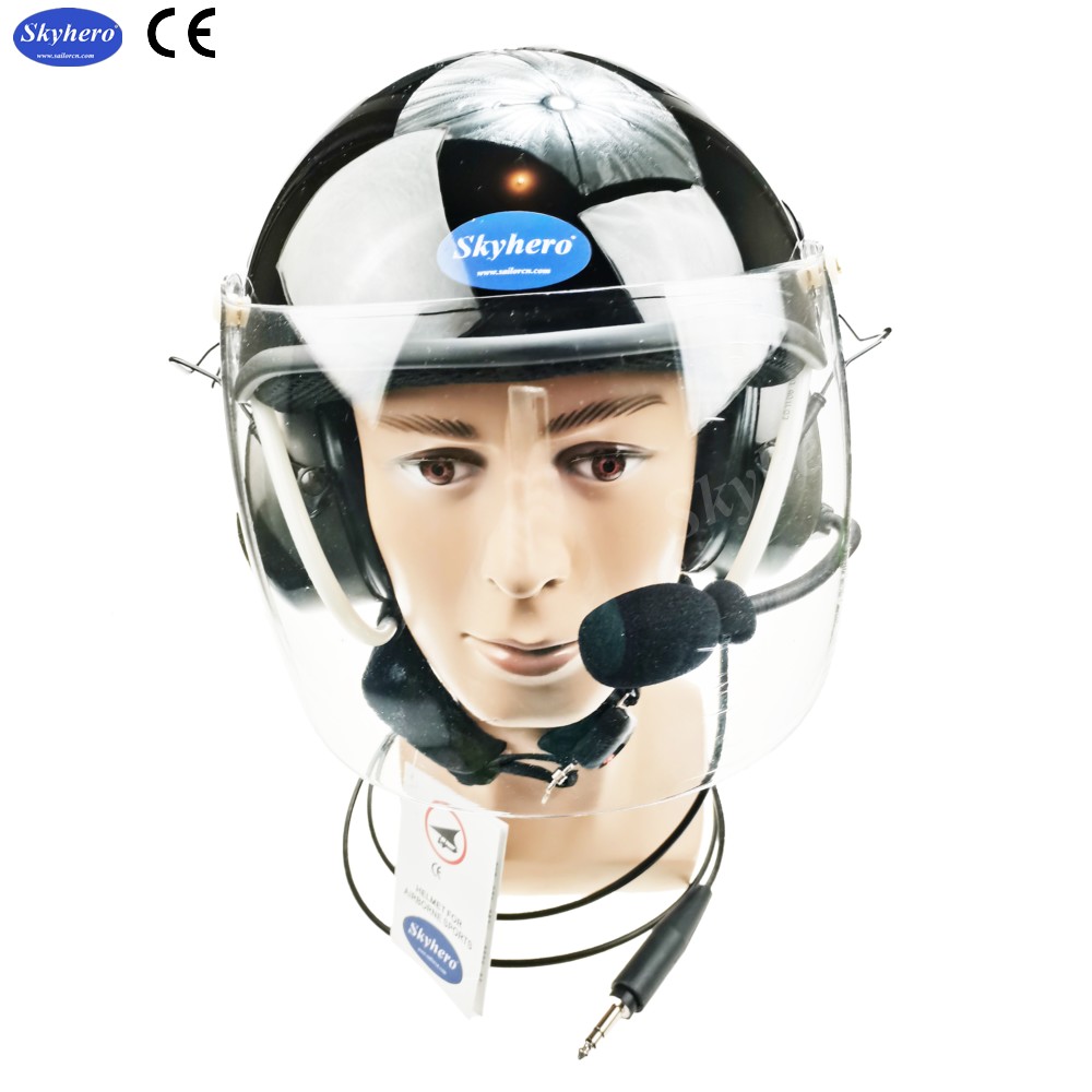 EN966 Paramotor helmet with high noise cancel headset Powered paragliding helmet PPG helmet