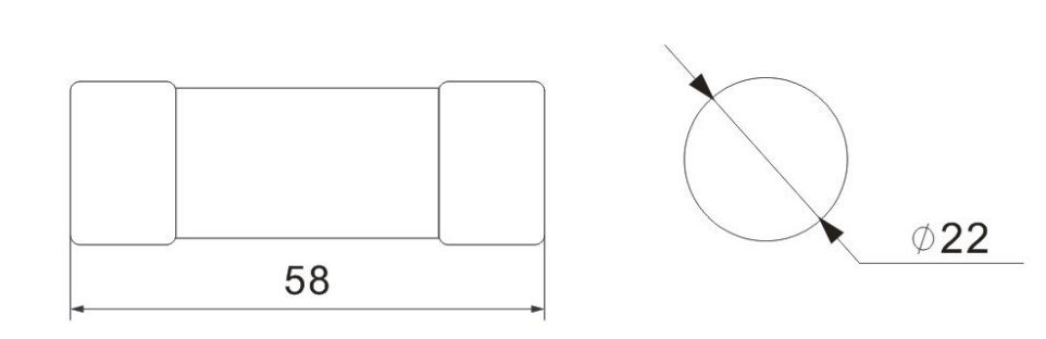F Type Cylindrical Fuse Link 8*31mm 10*38mm 14*51mm 22*58mm 500V 690V AC Ceramic Fuse