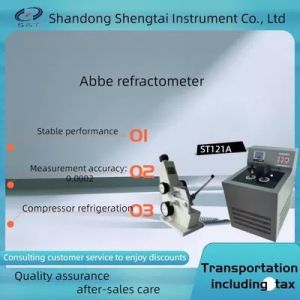 China Transparent Semi Transparent Liquid Solid ST121A Abbe Refractometer Compression Mechanism wholesale