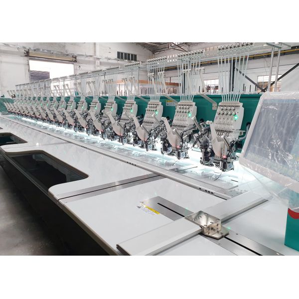 Large Scale Cap Embroidery Machine / Industrial Computer Embroidery Machines LCD