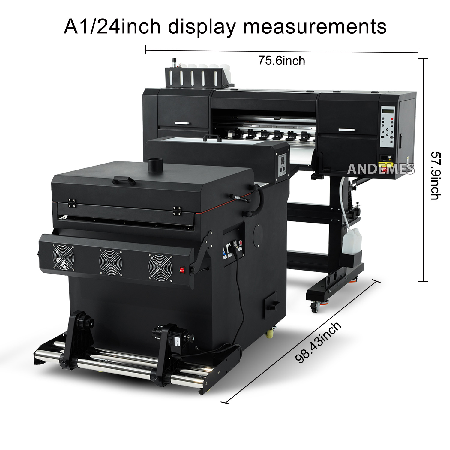Dtf Transfer Printing Machine 2-Head I3200 Digital Inkjet Printer With 60cm Print Dimension